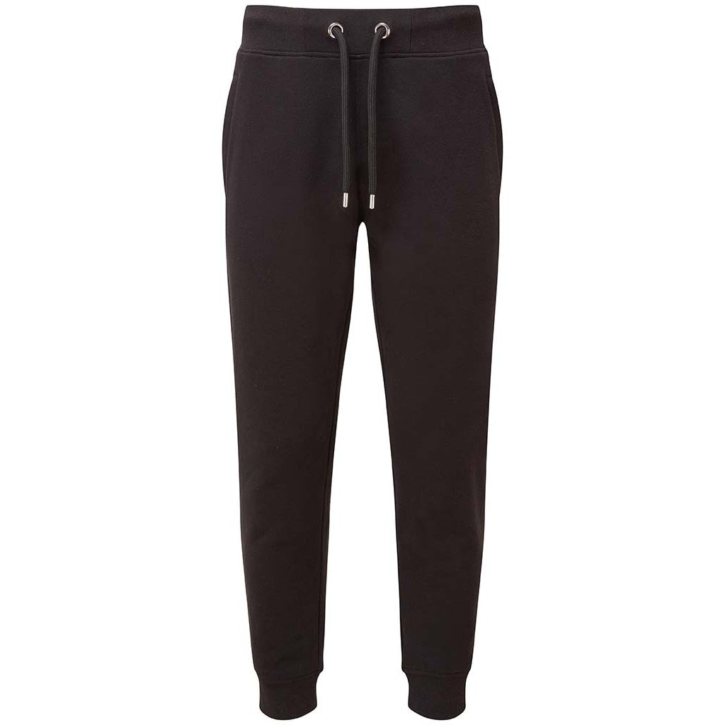 Black - Front - Anthem Unisex Adult Organic Jogging Bottoms