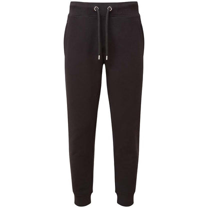 Black - Front - Anthem Unisex Adult Organic Jogging Bottoms