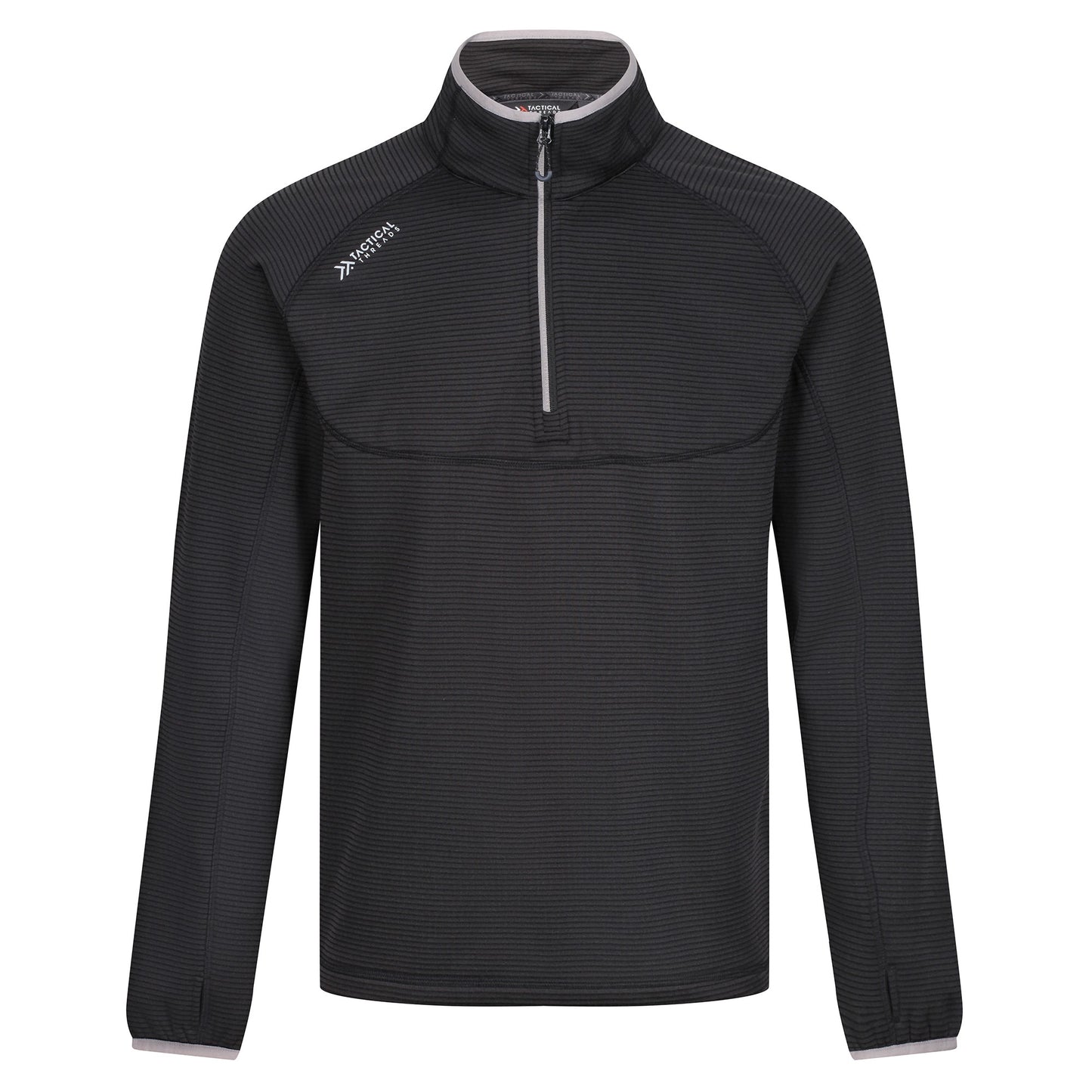 Black - Front - Tactical Threads Mens Scorch Raglan Thermal Top