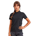 Black - Side - Premier Womens-Ladies Sustainable Polo Shirt