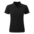 Black - Front - Premier Womens-Ladies Sustainable Polo Shirt