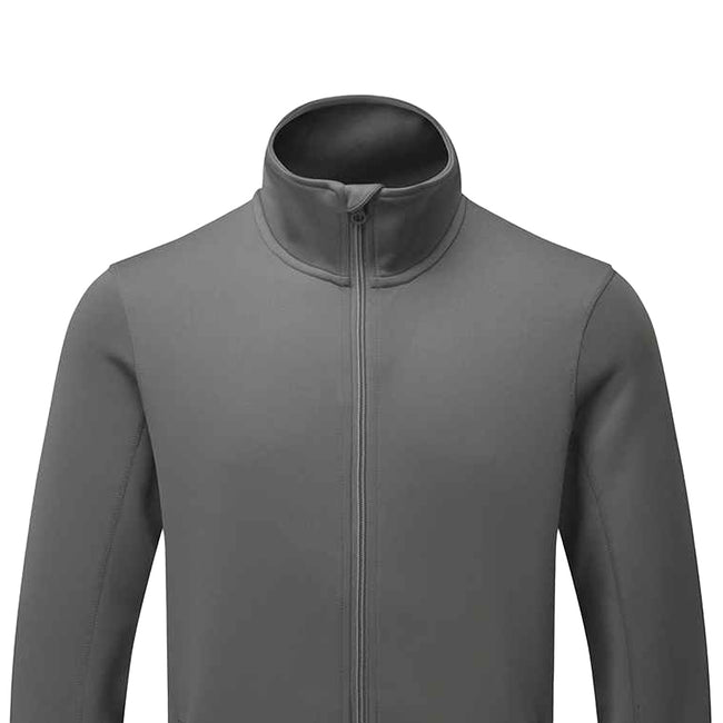 Dark Grey - Back - Premier Mens Sustainable Sweat Jacket