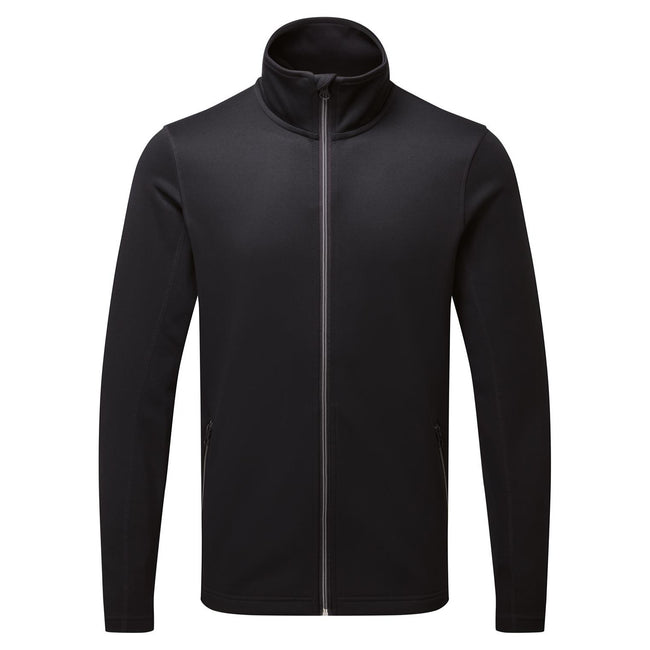 Black - Front - Premier Mens Sustainable Sweat Jacket