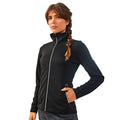 Black - Side - Premier Womens-Ladies Dyed Sweat Jacket