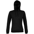 Deep Black - Front - NEOBLU Womens-Ladies Nicholas French Terry Hoodie