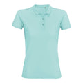 Arctic Blue - Front - SOLS Womens-Ladies Planet Organic Polo Shirt