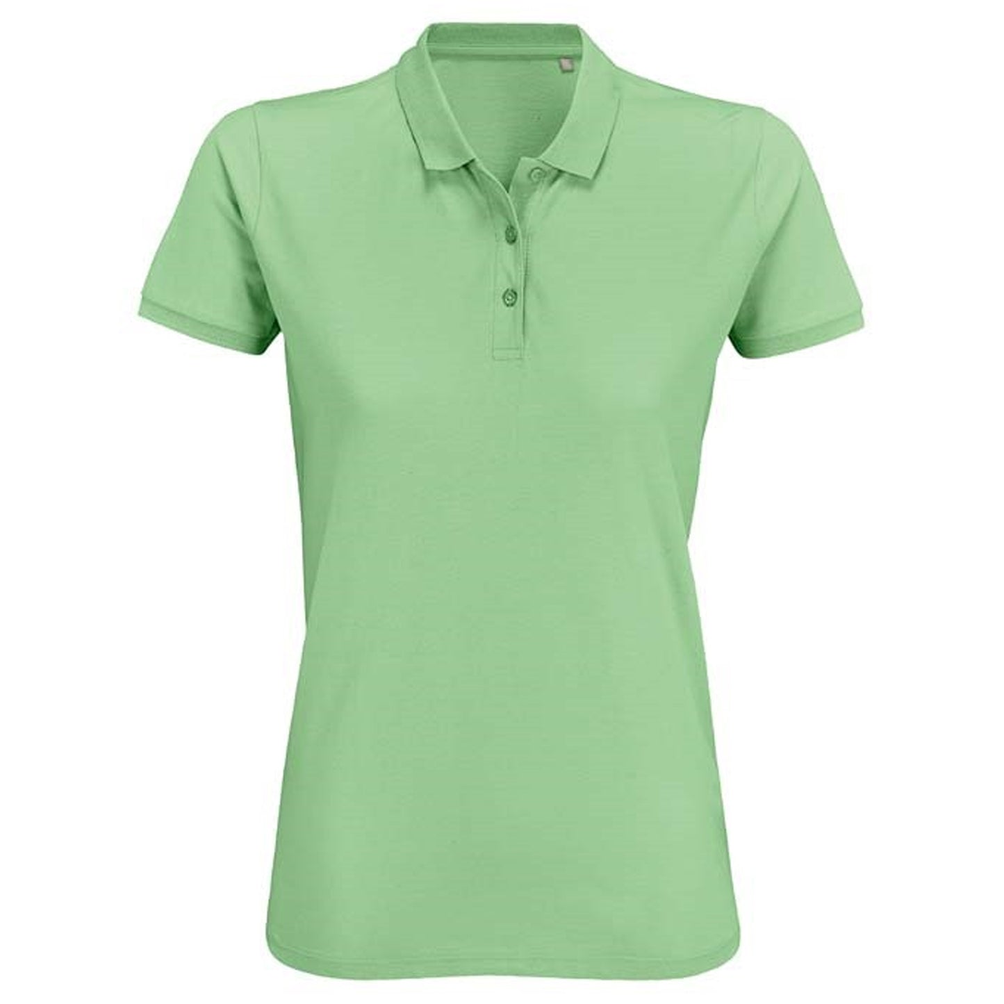 Frozen Green - Front - SOLS Womens-Ladies Planet Organic Polo Shirt