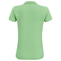 Frozen Green - Back - SOLS Womens-Ladies Planet Organic Polo Shirt