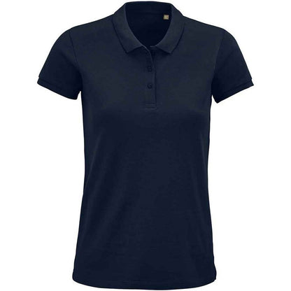 French Navy - Front - SOLS Womens-Ladies Planet Organic Polo Shirt