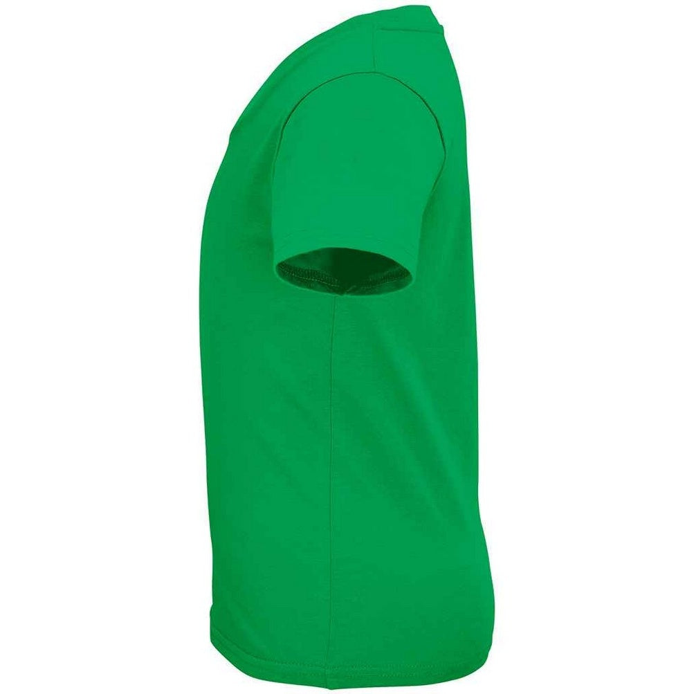 Kelly Green - Back - SOLS Childrens-Kids Crusader Organic T-Shirt
