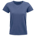 Denim - Front - SOLS Womens-Ladies Crusader Organic T-Shirt
