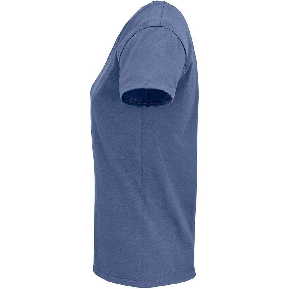 Denim - Side - SOLS Womens-Ladies Crusader Organic T-Shirt