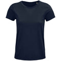 French Navy - Front - SOLS Womens-Ladies Crusader Organic T-Shirt