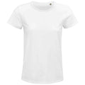 White - Front - SOLS Womens-Ladies Crusader Organic T-Shirt