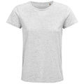 Ash - Front - SOLS Womens-Ladies Crusader Organic T-Shirt