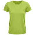 Apple Green - Front - SOLS Womens-Ladies Crusader Organic T-Shirt