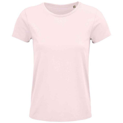 Pale Pink - Front - SOLS Womens-Ladies Crusader Organic T-Shirt