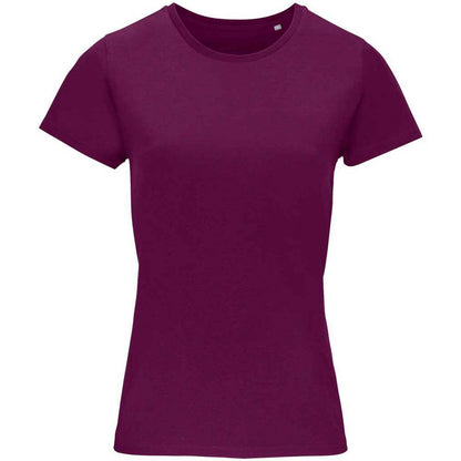 Burgundy - Lifestyle - SOLS Womens-Ladies Crusader Organic T-Shirt