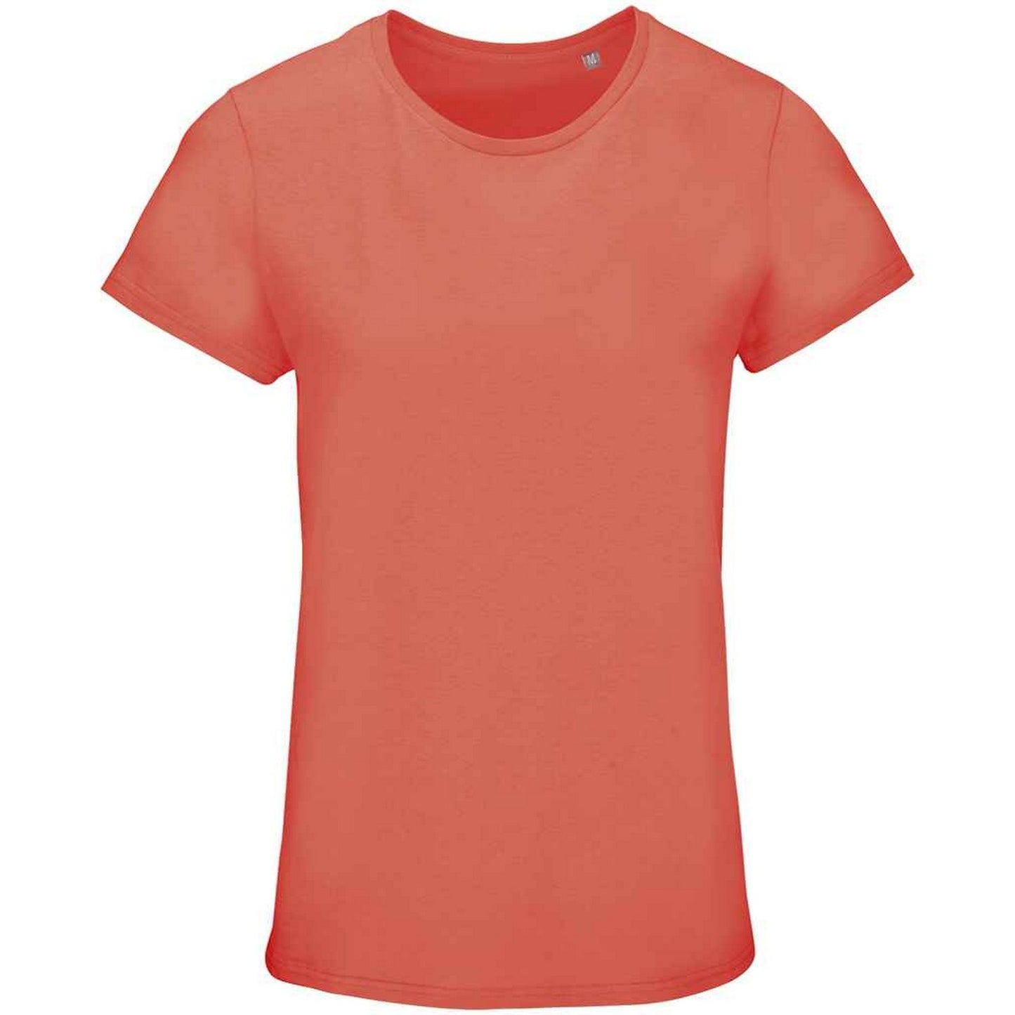 Pop Orange - Front - SOLS Womens-Ladies Crusader Organic T-Shirt