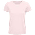 Pale Pink - Front - SOLS Womens-Ladies Crusader Organic T-Shirt
