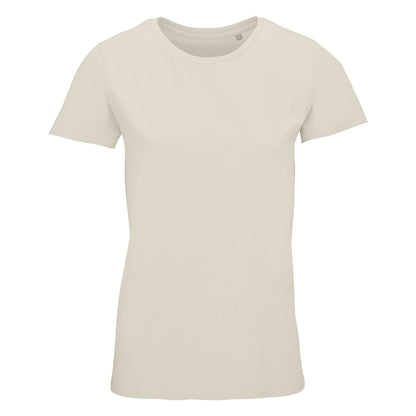 Natural - Front - SOLS Womens-Ladies Crusader Organic T-Shirt