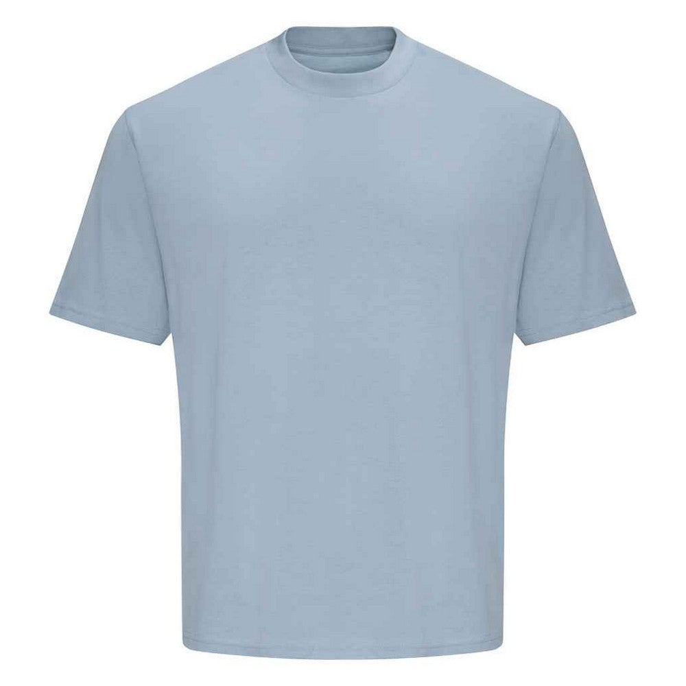 Sky Blue - Front - Awdis Unisex Adult 100 Oversized T-Shirt