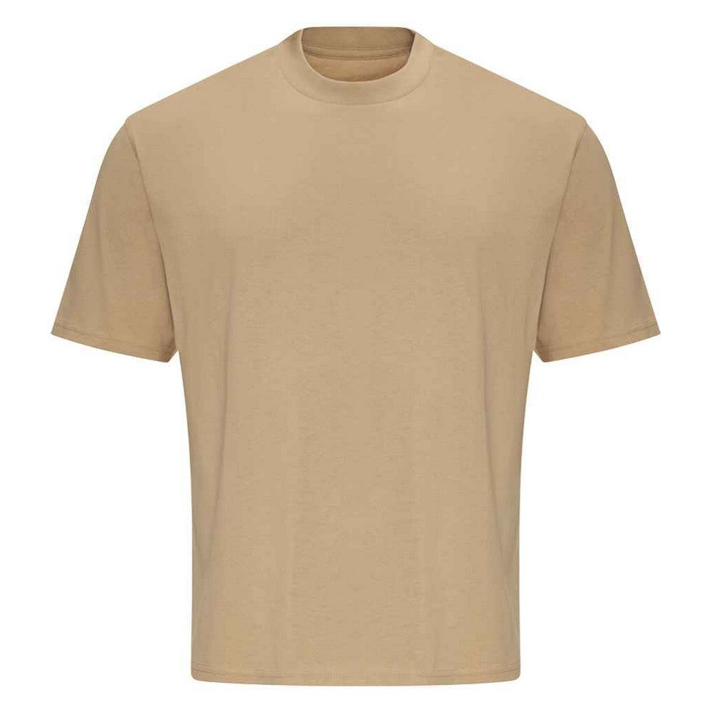Desert Sand - Front - Awdis Unisex Adult 100 Oversized T-Shirt