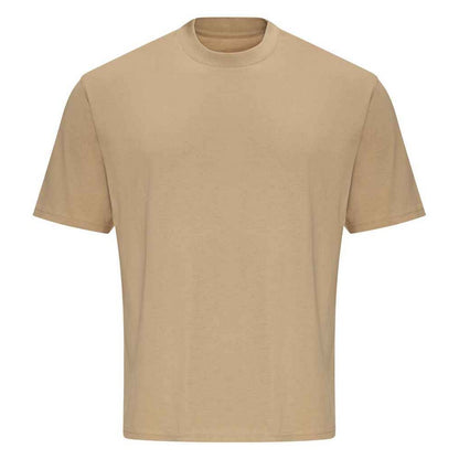 Desert Sand - Front - Awdis Unisex Adult 100 Oversized T-Shirt