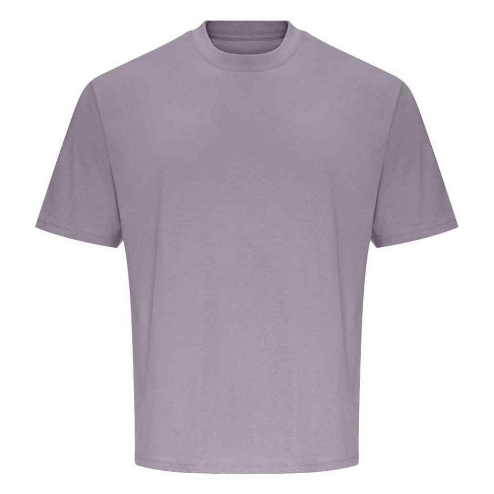 Dusty Lilac - Front - Awdis Unisex Adult 100 Oversized T-Shirt