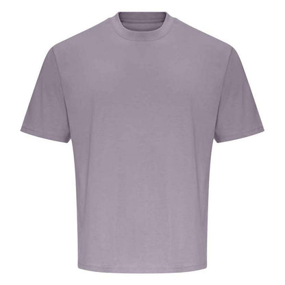 Dusty Lilac - Front - Awdis Unisex Adult 100 Oversized T-Shirt