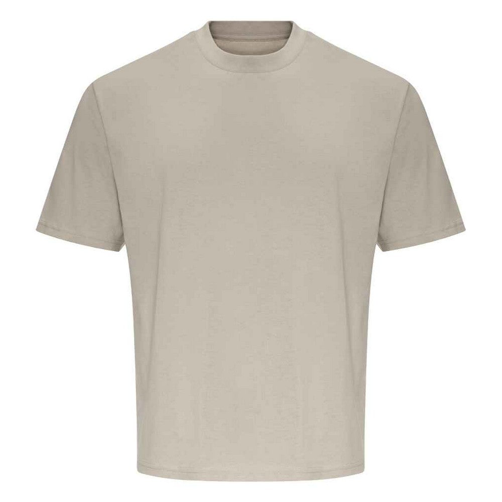 Natural Stone - Front - Awdis Unisex Adult 100 Oversized T-Shirt