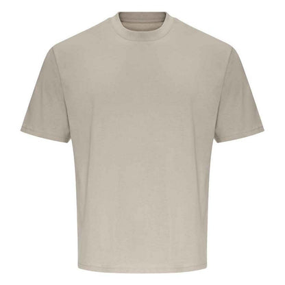 Natural Stone - Front - Awdis Unisex Adult 100 Oversized T-Shirt
