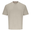 Natural Stone - Front - Awdis Unisex Adult 100 Oversized T-Shirt
