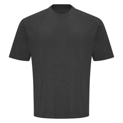 Shark Grey - Front - Awdis Unisex Adult 100 Oversized T-Shirt