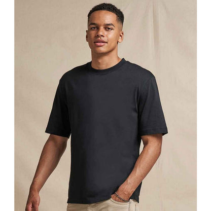 Deep Black - Back - Awdis Unisex Adult 100 Oversized T-Shirt