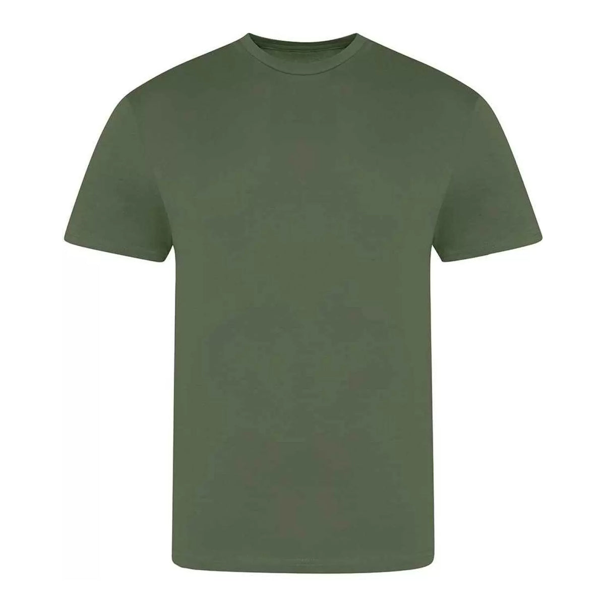 Earthy Green - Front - Awdis Unisex Adult 100 Oversized T-Shirt