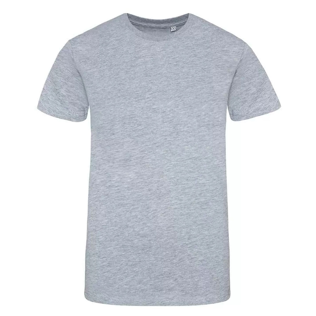 Heather Grey - Front - Awdis Unisex Adult 100 Oversized T-Shirt