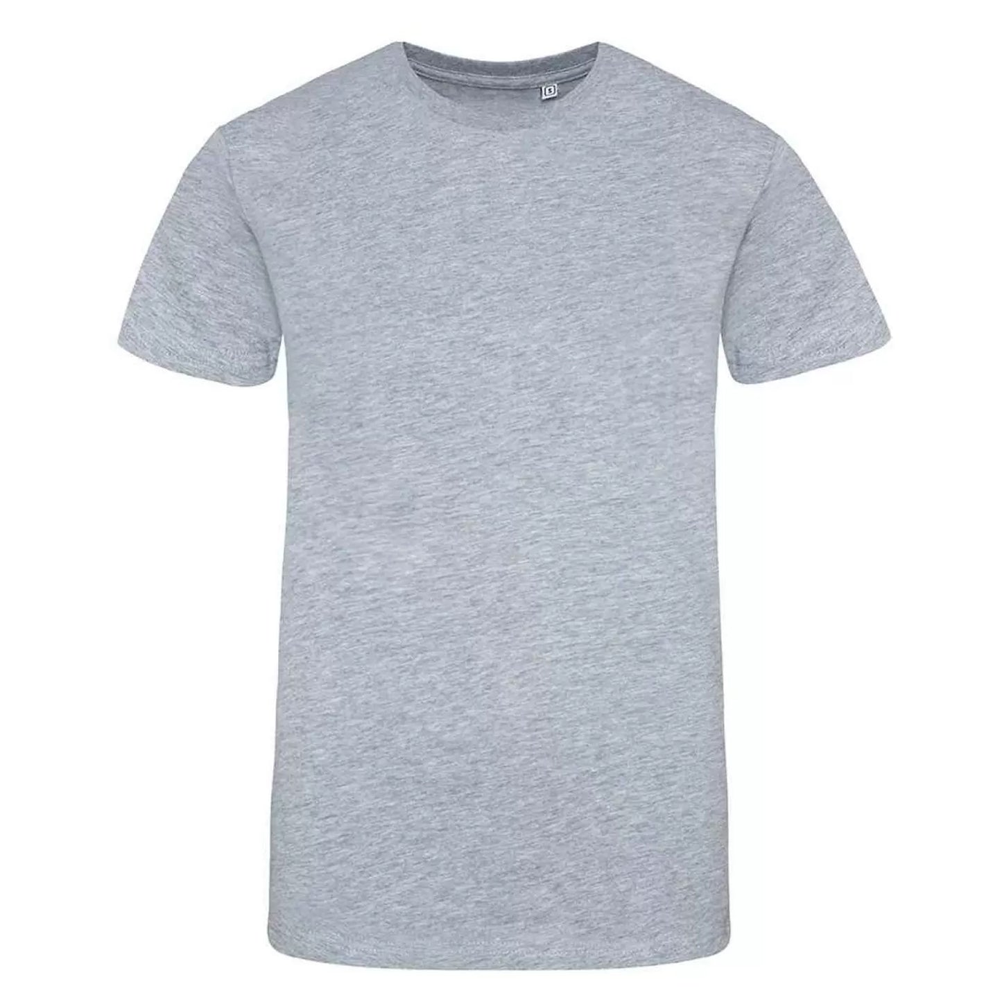 Heather Grey - Front - Awdis Unisex Adult 100 Oversized T-Shirt