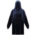 Navy - Front - Regatta Unisex Adult Snuggler Fleece Oversized Hoodie