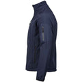 Navy - Side - Tee Jays Mens Lightweight Active Soft Shell Jacket