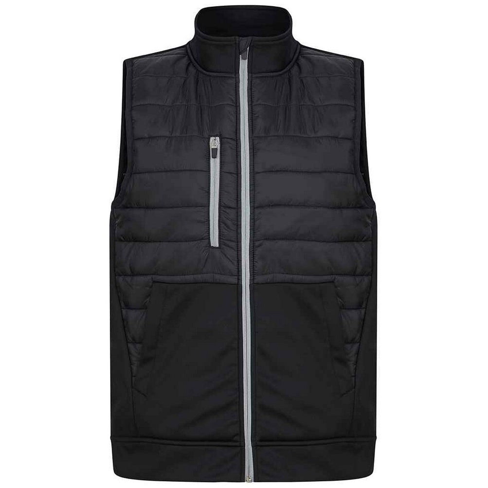 Black - Front - Tombo Unisex Adult Padded Sports Gilet