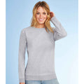 Grey - Back - SOLS Womens-Ladies Sully Marl Sweatshirt