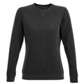 Charcoal - Front - SOLS Womens-Ladies Sully Marl Sweatshirt