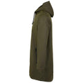 Dark Khaki - Back - NEOBLU Mens Antoine Wax Parka