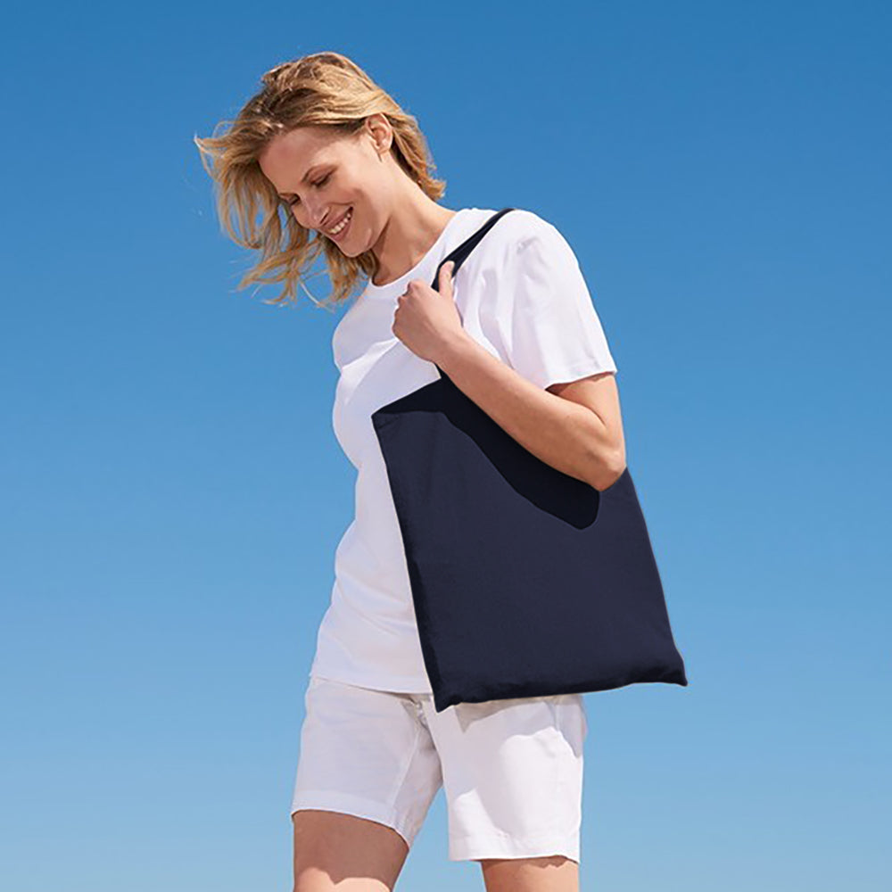 French Navy - Back - SOLS Awake Recycled Tote Bag