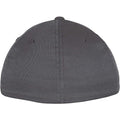 Dark Grey - Side - Flexfit Unisex Childrens-Kids Wooly Combed Baseball Cap