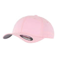 Pink - Front - Flexfit Unisex Childrens-Kids Wooly Combed Baseball Cap