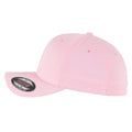 Pink - Back - Flexfit Unisex Childrens-Kids Wooly Combed Baseball Cap