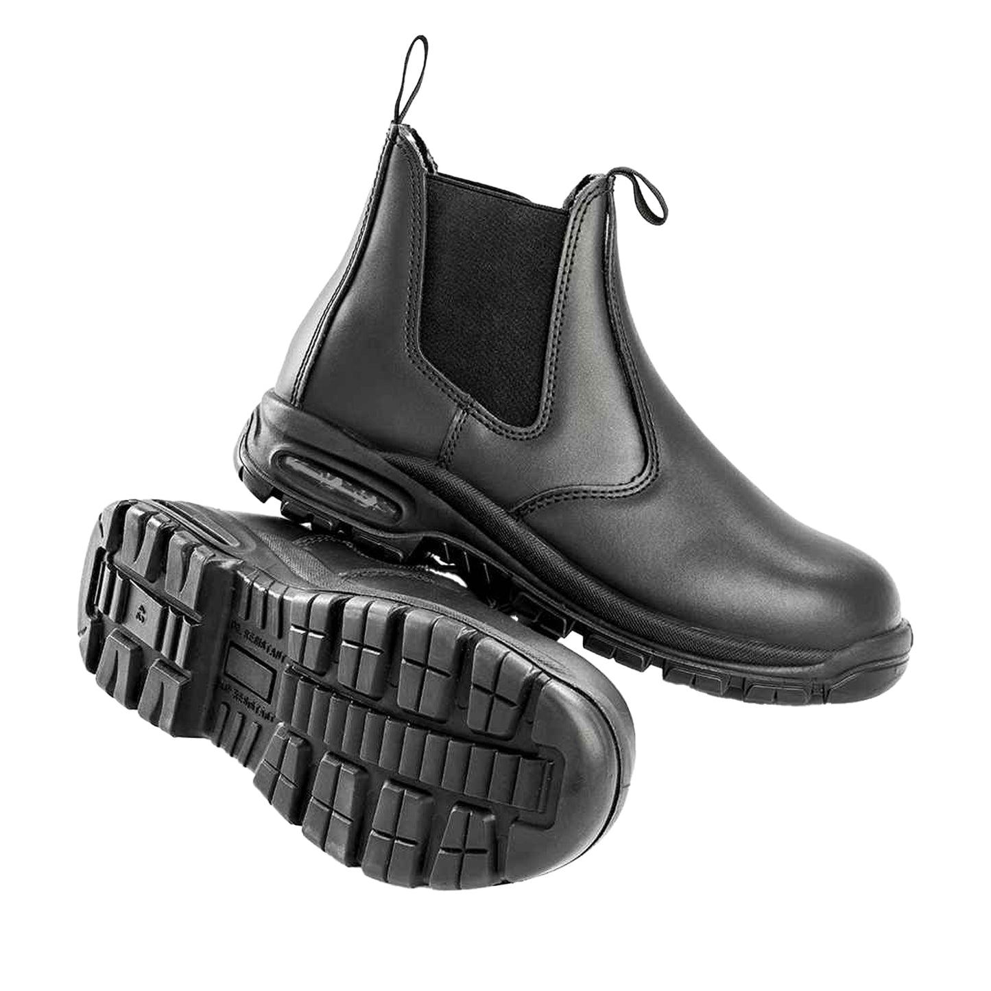 Black - Back - WORK-GUARD by Result Unisex Adult Kane Leather Safety Boots