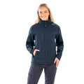 Navy - Back - Result Genuine Recycled Womens-Ladies Printable Three Layer Soft Shell Jacket